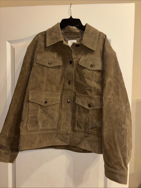 We The Free Jackets & Blazers - NWT!!! We The Free Olive Suede Shirt Jacket